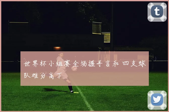 世界杯小组赛全场握手言和 四支球队难分高下